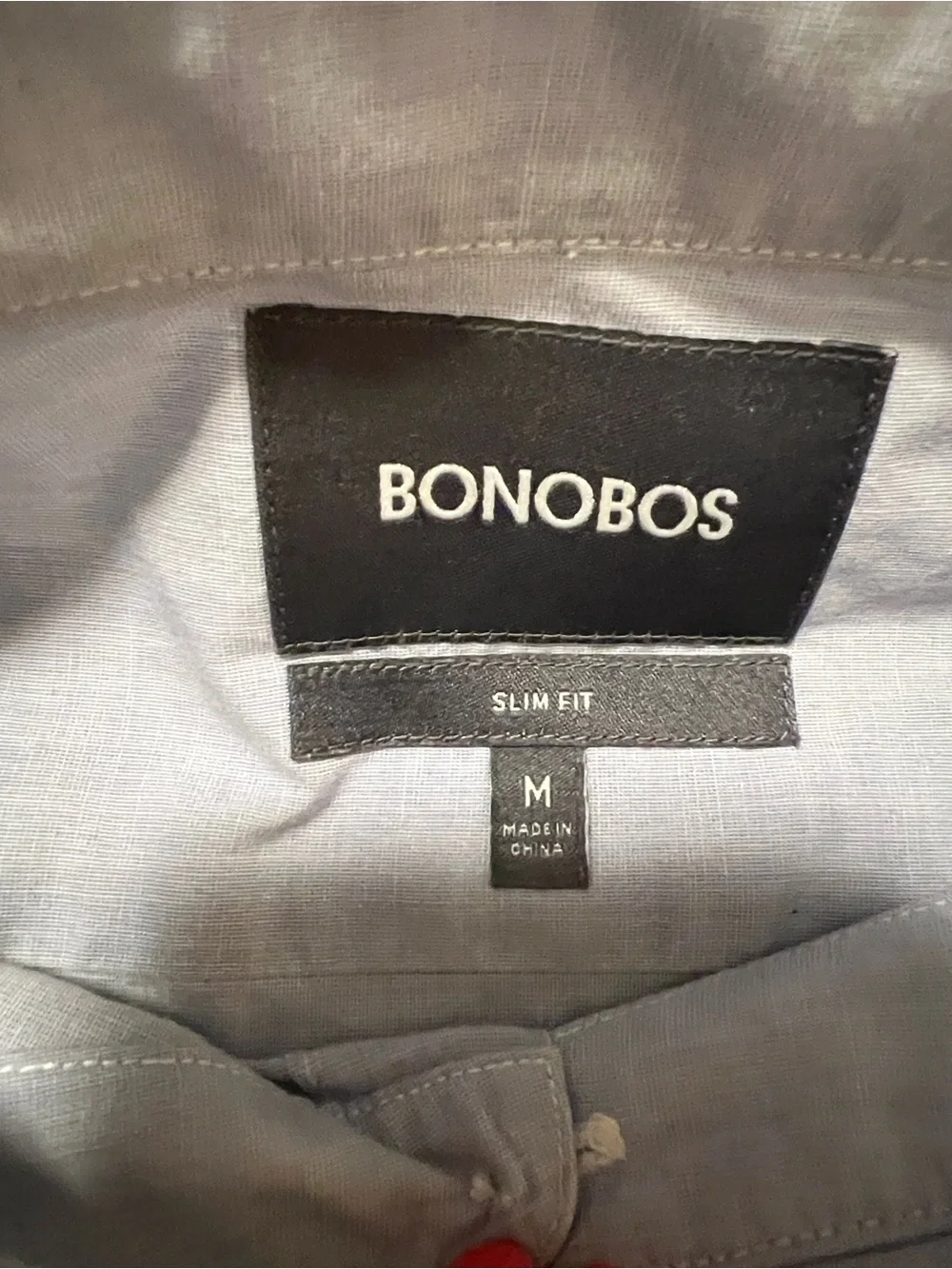 2 Men’s BONOBOS long sleeve shirts size M SLIM FIT. Price is for both - Picture 7 of 9